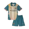 Kids Manchester City Fourth Away UCL Soccer Jersey Kit (Jersey+Shorts) 2024/25 - BuyJerseyshop