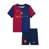 Kids Barcelona Home Soccer Jersey Kit (Jersey+Shorts) 2024/25 - BuyJerseyshop