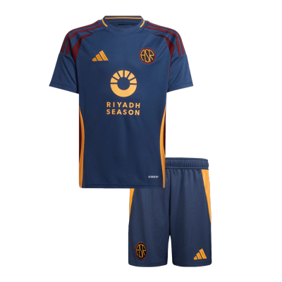 Kids Roma Third Away Soccer Jersey Kit (Jersey+Shorts) 2024/25 - BuyJerseyshop