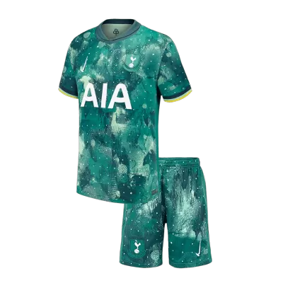 Kids Tottenham Hotspur Third Away Soccer Jersey Kit (Jersey+Shorts) 2024/25 - BuyJerseyshop