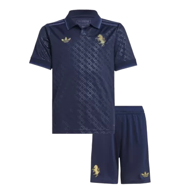 Kids Juventus Third Away Soccer Jersey Kit (Jersey+Shorts) 2024/25 - BuyJerseyshop