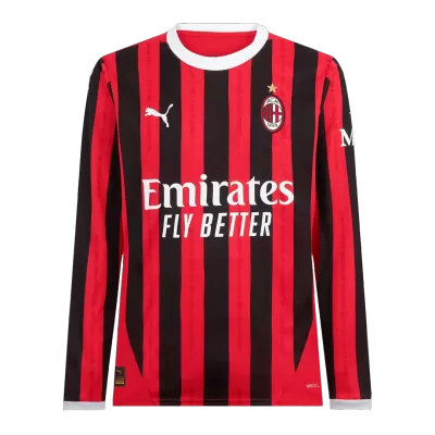 Men's AC Milan Home Long Sleeves Soccer Jersey Shirt 2024/25 - BuyJerseyshop