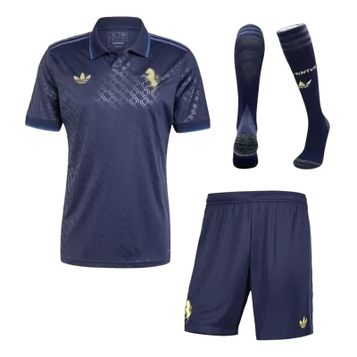 Men Juventus Third Away Soccer Jersey Whole Kit (Jersey+Shorts+Socks) 2024/25 - BuyJerseyshop