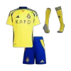 Kids Al Nassr Home Soccer Jersey Whole Kit (Jersey+Shorts+Socks) 2024/25 - BuyJerseyshop