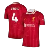 VIRGIL #4 Liverpool Home Player Version Jersey 2024/25 Men - BuyJerseyshop