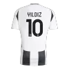 Men's YILDIZ #10 Juventus Home Soccer Jersey Shirt 2024/25-Save The Children Sponsor - BuyJerseyshop