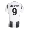 Men's VLAHOVIĆ #9 Juventus Home Soccer Jersey Shirt 2024/25-Save The Children Sponsor - BuyJerseyshop