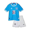 Kids Cruz Azul Home Soccer Jersey Kit (Jersey+Shorts) 2024/25 - BuyJerseyshop