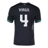 Men's VIRGIL #4 Liverpool Away UCL Soccer Jersey Shirt 2024/25 - BuyJerseyshop