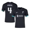 Men's VIRGIL #4 Liverpool Away UCL Soccer Jersey Shirt 2024/25 - BuyJerseyshop