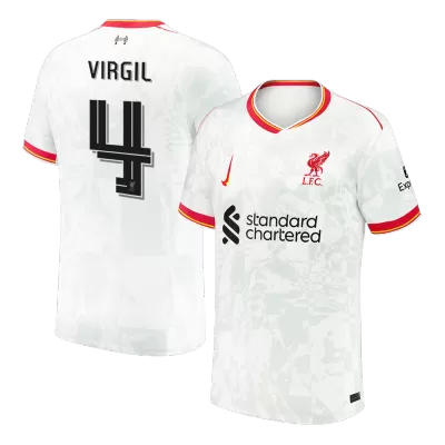 Men's VIRGIL #4 Liverpool Third Away UCL Soccer Jersey Shirt 2024/25 - BuyJerseyshop