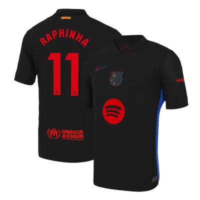 RAPHINHA #11 Barcelona Away Player Version Jersey 2024/25 Men-Spotify Logo Without Text - BuyJerseyshop