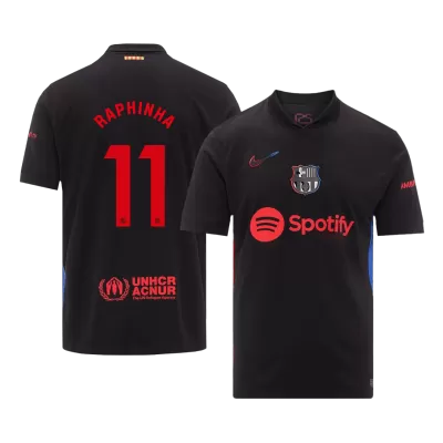 Men's RAPHINHA #11 Barcelona Away Soccer Jersey Shirt 2024/25 - BuyJerseyshop