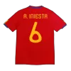 A. INIESTA #6 Spain Retro Jerseys 2010 Home Soccer Jersey For Men - BuyJerseyshop