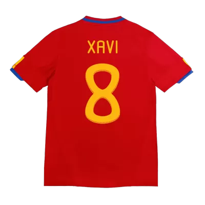 XAVI #8 Spain Retro Jerseys 2010 Home Soccer Jersey For Men - BuyJerseyshop