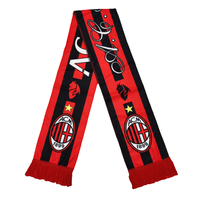 AC Milan Soccer Scarf Red - BuyJerseyshop