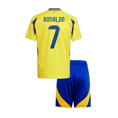 Kids's RONALDO #7 Al Nassr Home Soccer Jersey Kit (Jersey+Shorts) 2024/25 - BuyJerseyshop