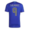 J.ALVAREZ #9 Argentina Away Soccer Jersey 2024 - BuyJerseyshop