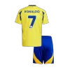 Kids's RONALDO #7 Al Nassr Home Soccer Jersey Kit (Jersey+Shorts) 2024/25 - BuyJerseyshop