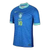 Men's NEYMAR JR #10 Brazil Away Soccer Jersey Shirt 2024 - BuyJerseyshop