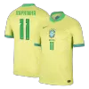 Men's RAPHINHA #11 Brazil Home Soccer Jersey Shirt 2024 - BuyJerseyshop