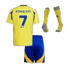 Kids RONALDO #7 Al Nassr Home Soccer Jersey Kit (Jersey+Shorts+Sockes) 2024/25 - BuyJerseyshop