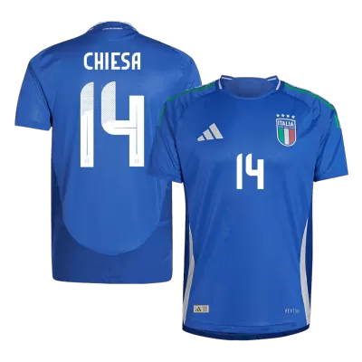 CHIESA #14 Italy Home Player Version Jersey 2024 Men - BuyJerseyshop