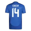 CHIESA #14 Italy Home Player Version Jersey 2024 Men - BuyJerseyshop