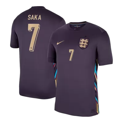 Men's SAKA #7 England Away Soccer Jersey Shirt 2024 - BuyJerseyshop