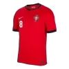 Men's B.FERNANDES #8 Portugal Home Soccer Jersey Shirt 2024 - BuyJerseyshop