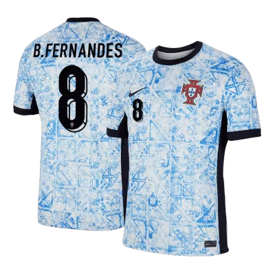 Men's B.FERNANDES #8 Portugal Away Soccer Jersey Shirt 2024 - BuyJerseyshop