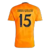 Men's ARDA GÜLER #15 Real Madrid Away Soccer Jersey Shirt 2024/25 - BuyJerseyshop