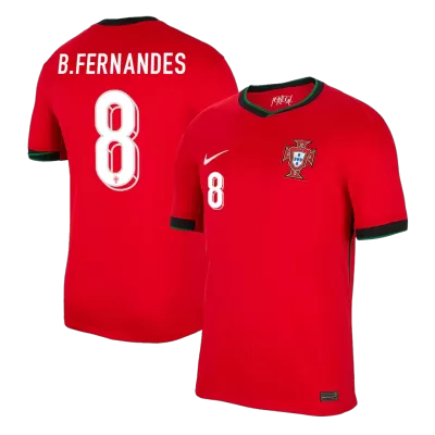 Men's B.FERNANDES #8 Portugal Home Soccer Jersey Shirt 2024 - BuyJerseyshop