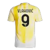 VLAHOVIĆ #9 Juventus Away Player Version Jersey 2024/25 Men-Save The Children Sponsor - BuyJerseyshop