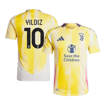 YILDIZ #10 Juventus Away Player Version Jersey 2024/25 Men-Save The Children Sponsor - BuyJerseyshop