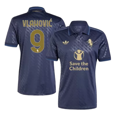 Men's VLAHOVIĆ #9 Juventus Third Away Soccer Jersey Shirt 2024/25-Save The Children Sponsor - BuyJerseyshop