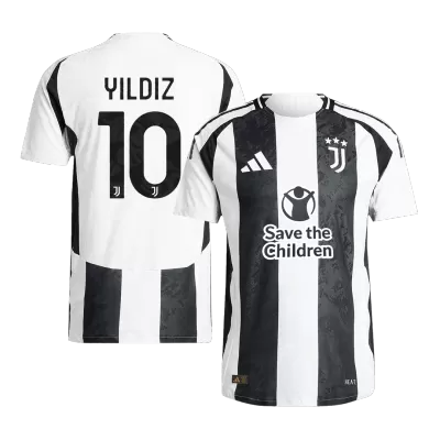 YILDIZ #10 Juventus Home Player Version Jersey 2024/25 Men-Save The Children Sponsor - BuyJerseyshop