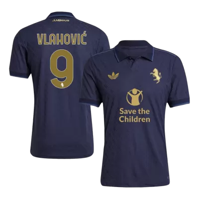 VLAHOVIĆ #9 Juventus Third Away Player Version Jersey 2024/25 Men-Save The Children Sponsor - BuyJerseyshop