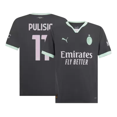 Men's PULISIC #11 AC Milan Third Away Soccer Jersey Shirt 2024/25 - BuyJerseyshop