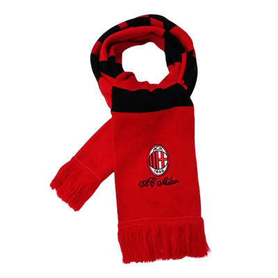 AC Milan Soccer Scarf Red&Black - BuyJerseyshop