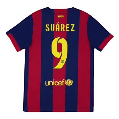 SUÁREZ #9 Barcelona Retro Jerseys 2014/15 Home Soccer Jersey For Men - BuyJerseyshop