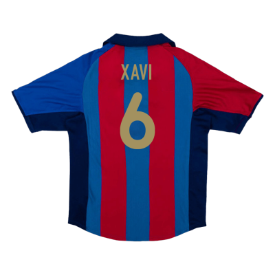 XAVI #6 Barcelona Retro Jerseys 2001/02 Home Soccer Jersey For Men - BuyJerseyshop