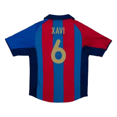 XAVI #6 Barcelona Retro Jerseys 2001/02 Home Soccer Jersey For Men - BuyJerseyshop