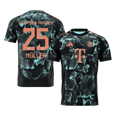 Men's MÜLLER #25 Bayern Munich Away Soccer Jersey Shirt 2024/25 - BuyJerseyshop