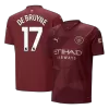 Men's DE BRUYNE #17 Manchester City Third Away Soccer Jersey Shirt 2024/25 - BuyJerseyshop