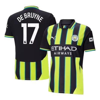 Men's DE BRUYNE #17 Manchester City Away Soccer Jersey Shirt 2024/25 - BuyJerseyshop