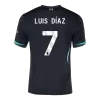 Men's LUIS DÍAZ #7 Liverpool Away Soccer Jersey Shirt 2024/25 - BuyJerseyshop