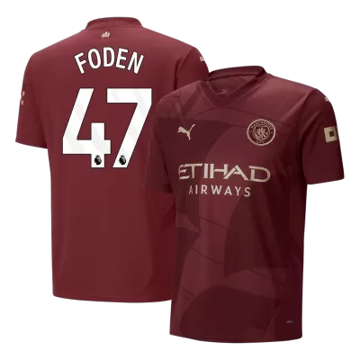 Men's FODEN #47 Manchester City Third Away Soccer Jersey Shirt 2024/25 - BuyJerseyshop