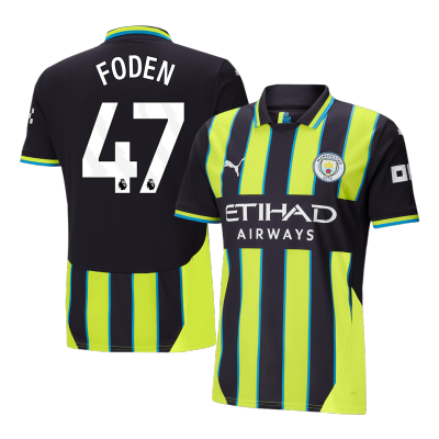 Men's FODEN #47 Manchester City Away Soccer Jersey Shirt 2024/25 - BuyJerseyshop