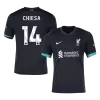 Men's CHIESA #14 Liverpool Away Soccer Jersey Shirt 2024/25 - BuyJerseyshop